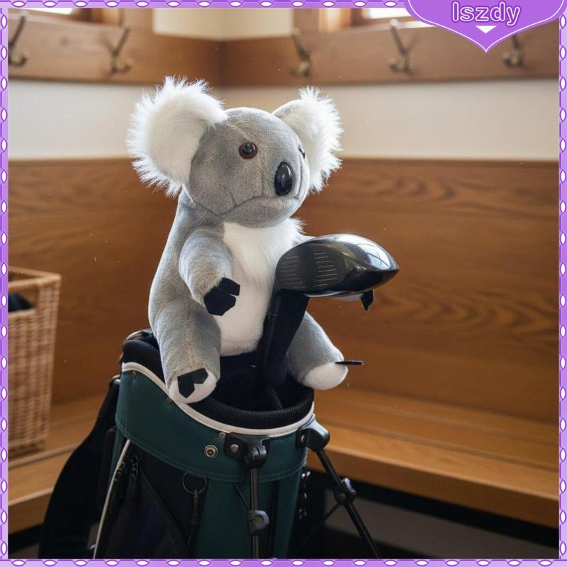 [Lszdy] Capa Para Cabeça De Taco De Golfe Koala Brinquedo De Pelúcia Macia Motorista Fácil Identificação Sessões Diárias