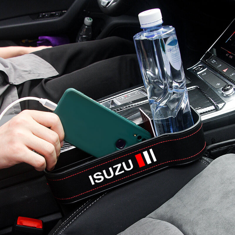Caixa de Armazenamento para Fenda do Assento do Carro, Organizador de Acessórios para Telefone e Carteira para Isuzu