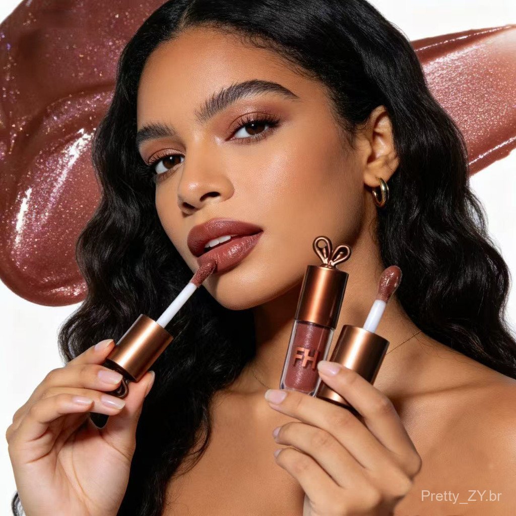 Venda quente Chocolate Coelho Lip Glaze Brasil Cosméticos Maquiagem anvisa Lip Gloss Lip Glaze Leia