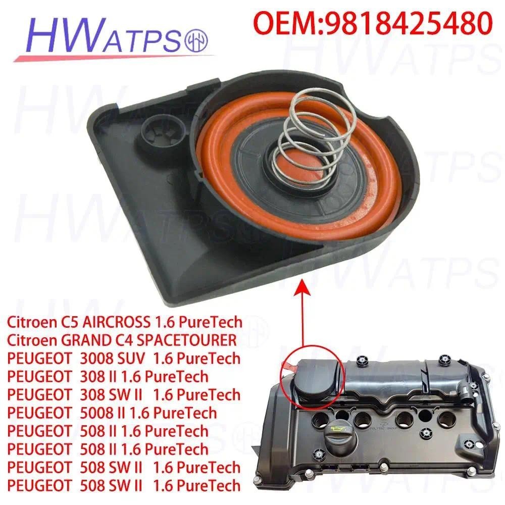 9818425480 Kit De Reparo De Tampa De Válvula PCV Para Motor De Carro Com Membrana Citroen C5 GRAND PEUGEOT 3008 308 II 5