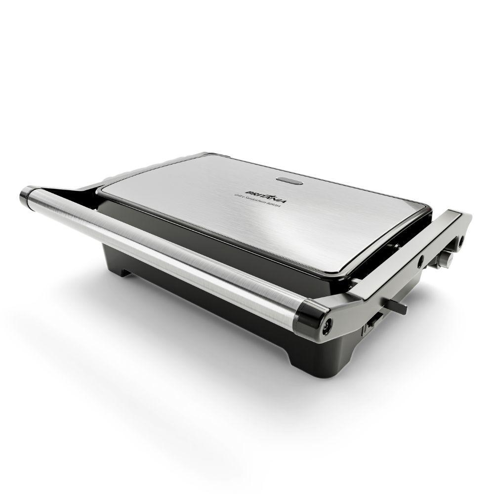 Sanduicheira e Grill Britânia 1200W BGR28A 2 em 1 C/ Abertura 180o