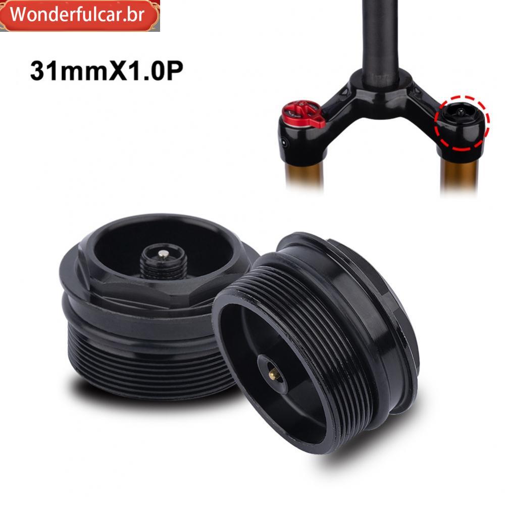 [WDFU-BR]Fork Valve Nut Air Fork Cap Aluminum Alloy Assembly Thread Cycling Parts