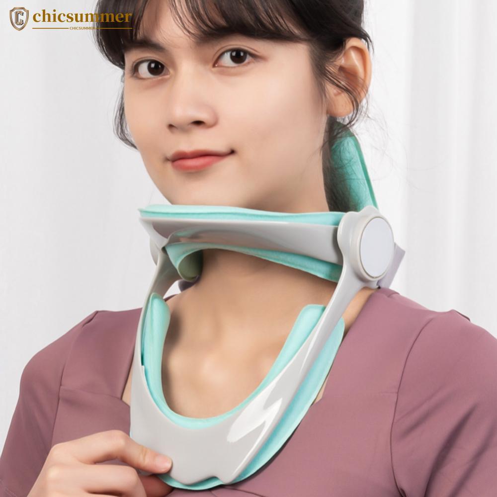 CHICSUMMER Corretor De Postura Ajustável , Colar Cervical , Dispositivo De Tração Suporte Para Pescoço , Maca , Protetor