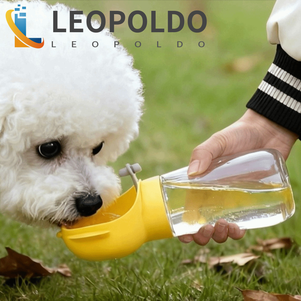 Garrafa De Água Para Cães LEOPOLDO , Copo De Viagem Animais De Estimação 2 Em 1 , À Prova De Vazamentos Com Filtro
