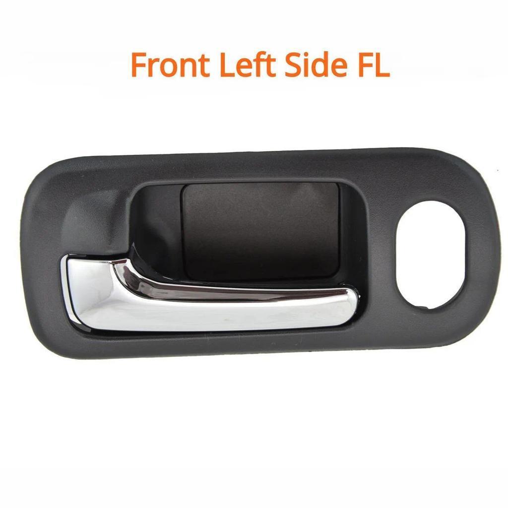 Esquerda Direita Interior Do Carro Maçaneta Da Porta Preto Cromo Para Honda Civic Sedan 2001 2002 2003 2004 2005 Acessór