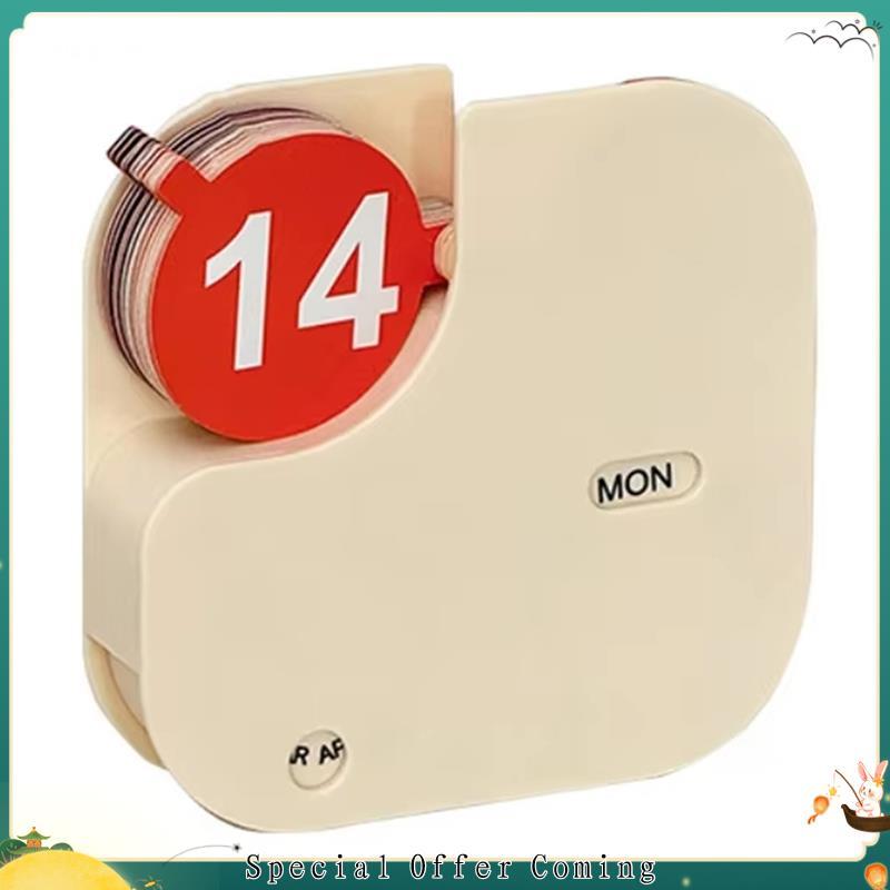 Calendário De Mesa De Plástico Minimalista Flip Calendar Use Compacto E Portátil
