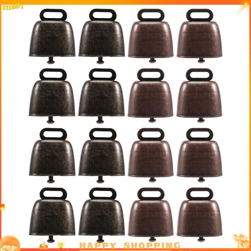 16 Pçs Vaca Cavalo Ovelha Pastando Sinos De Cobre Pequenos Bronze Gado Cabra Fazenda Sino Alto De Longa Distância Ferro