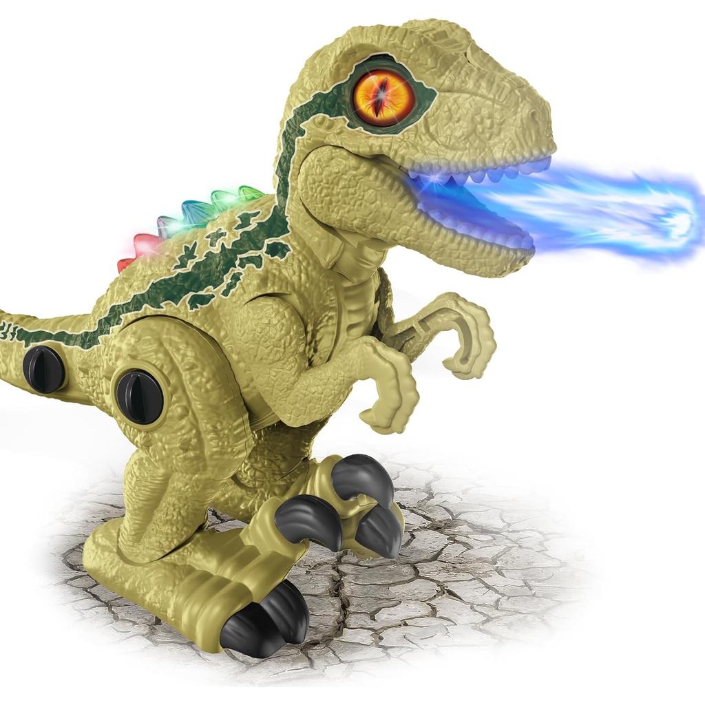 Dinossauro Robô T-Rex Brinquedo Interativo com Luzes LED Sons Solta Vapor Presente Kizumba em Oferta na Shopee
