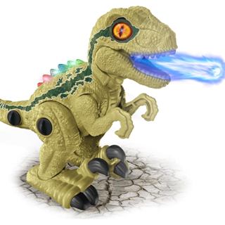 Dinossauro Robô T-Rex Brinquedo Interativo com Luzes LED Sons Solta Vapor Presente Kizumba em Oferta na Shopee