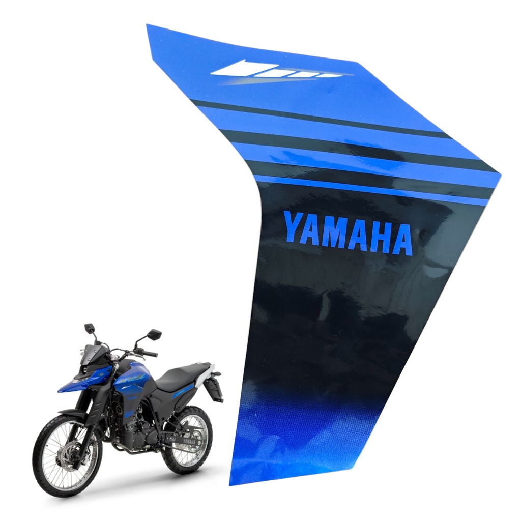 Adesivo Gráfico Aba Tanque Esquerdo Xtz Lander 250 2025 Azul Metálico