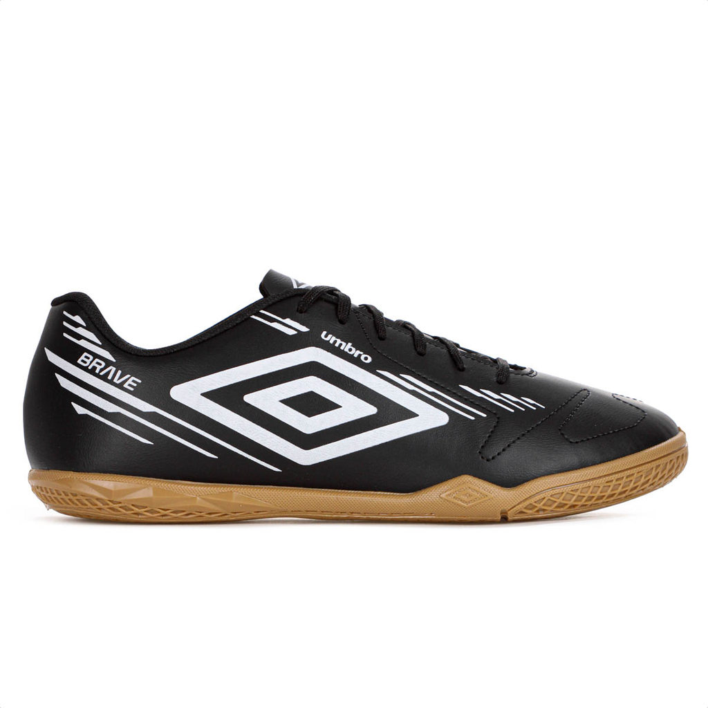 Chuteira Umbro Futsal Brave Preto e Branco - Masculino em Oferta na Shopee