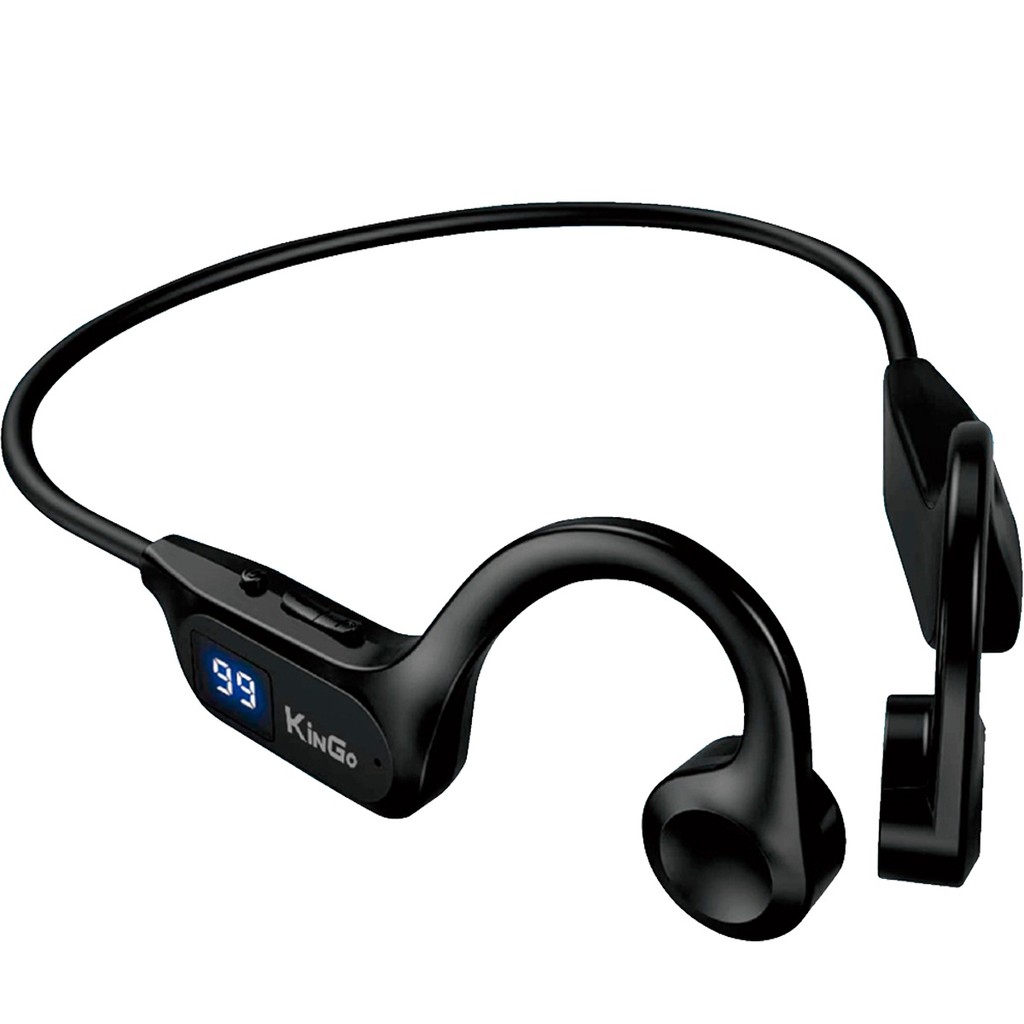Fone De Ouvido Esportivo Sem Fio Bluetooth Condução Ossea 8hs Duração 20Khz Corrida Caminhada T-301