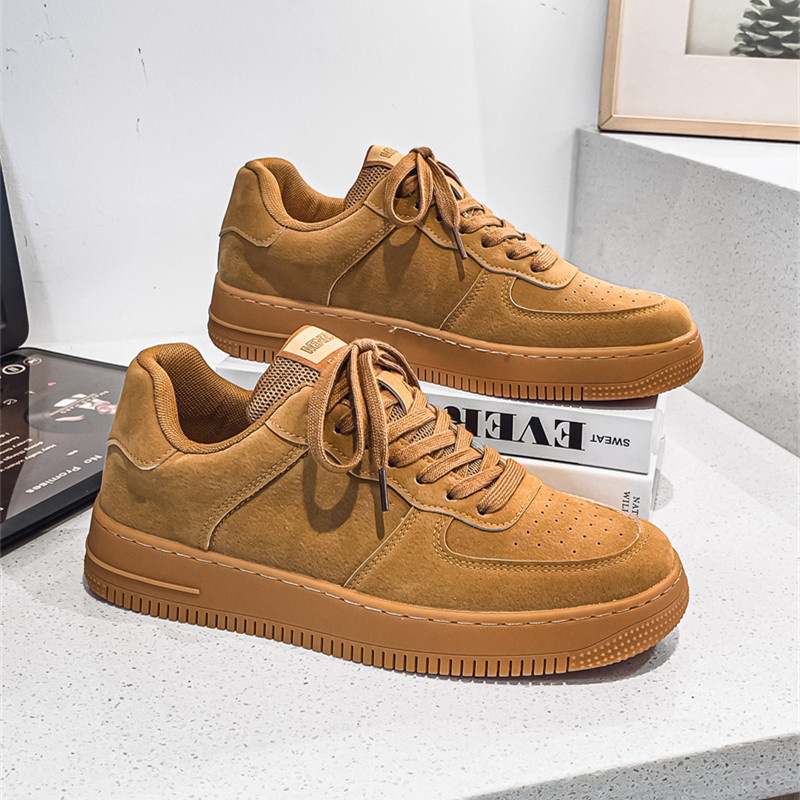 Sapatos masculinos sapatos da moda em mais vendidos força aérea de sola grossa No. 1 tênis meninos versão coreana All-Ma