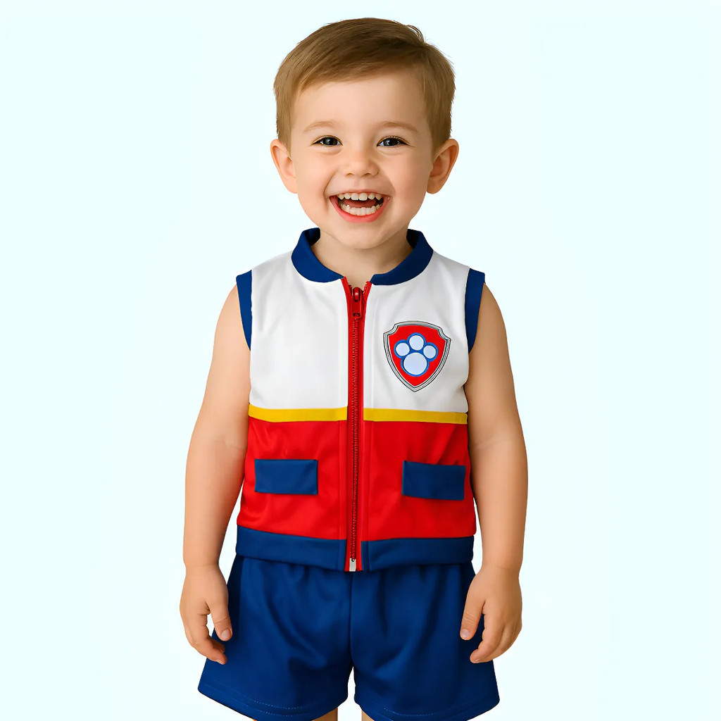 Fantasia Colete Infantil Conjunto Ryder Patrulha Canina Roup