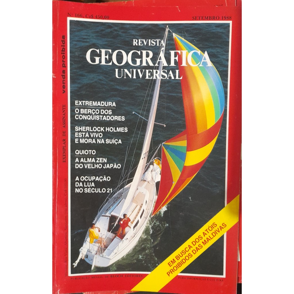 Revista Geográfica Universal nº 166 Setembro 1988 de Bloch 7999394