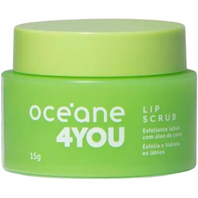 ESFOLIANTE LABIAL COM ÓLEO DE COCO 4 YOU IDEAL PARA MANTER OS LÁBIOS MACIOS E TRATADOS- OCEANE 15G