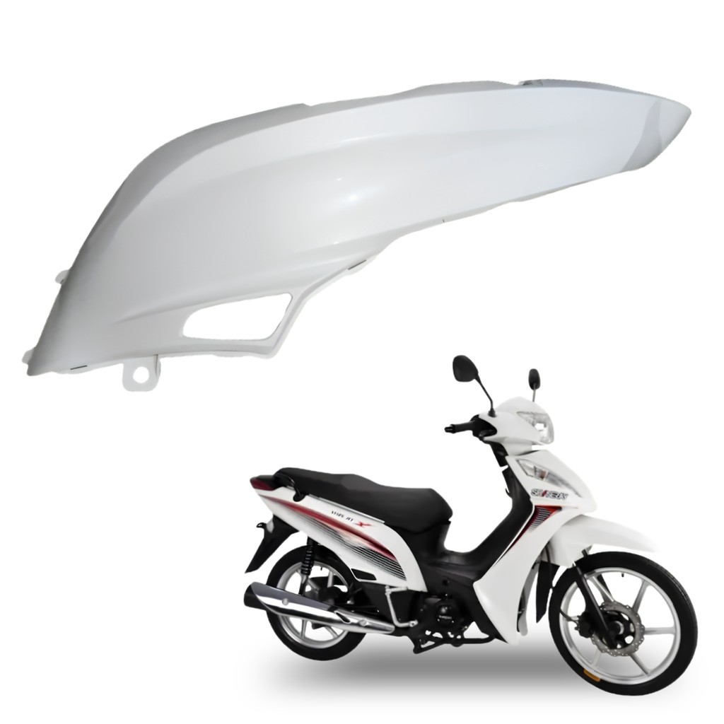 CARENAGEM RABETA TRASEIRA DIREITO IRON SHINERAY JET 50 JET-50 BRANCO 2012 A 2019