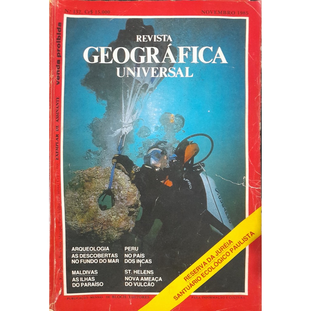 Revista Geográfica Universal nº 132 Novembro 1985 de Bloch 8000720
