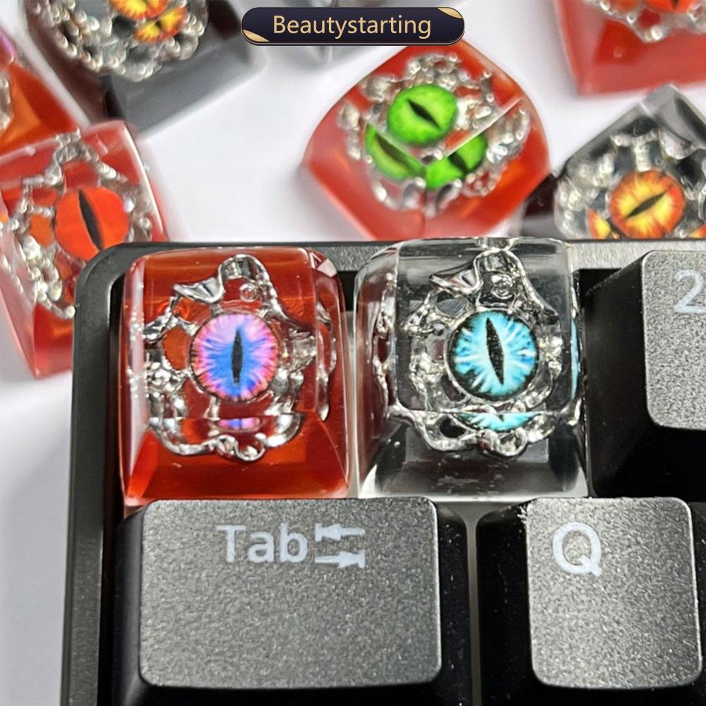 BEAUTYSTARTING Evil Eyes Dos Desenhos Animados Resina Epóxi Keycaps Botões De Teclado Mecânico Substituição Inferior Key
