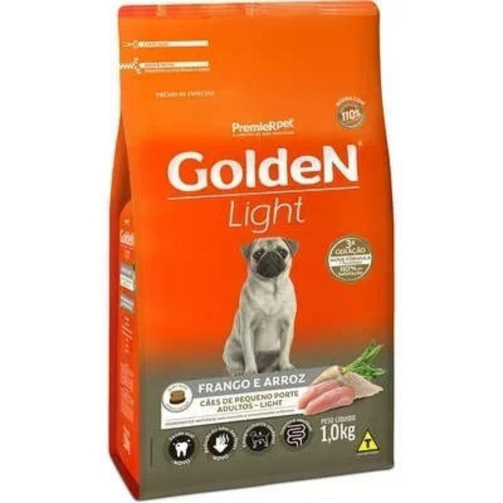 Ração Premier Golden Formula Cães Adultos Light Mini Bits Frango e Arroz 1kg