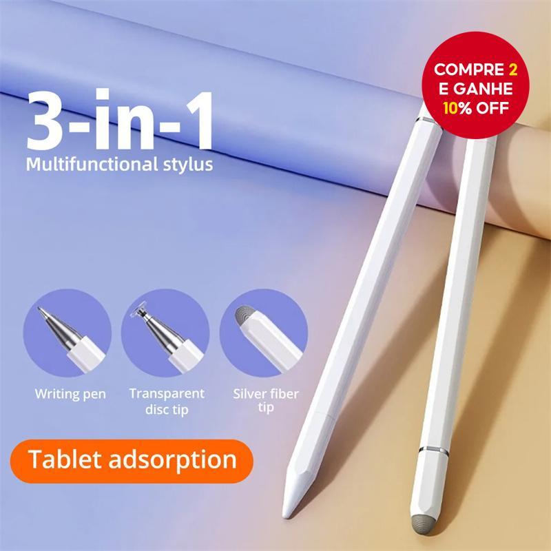 Caneta Stylus Magnética 3 Em 1 , Adsorção Sensível Ao Toque , Compatível Com Tablets E Telefones iPad/iPhone/Huawei