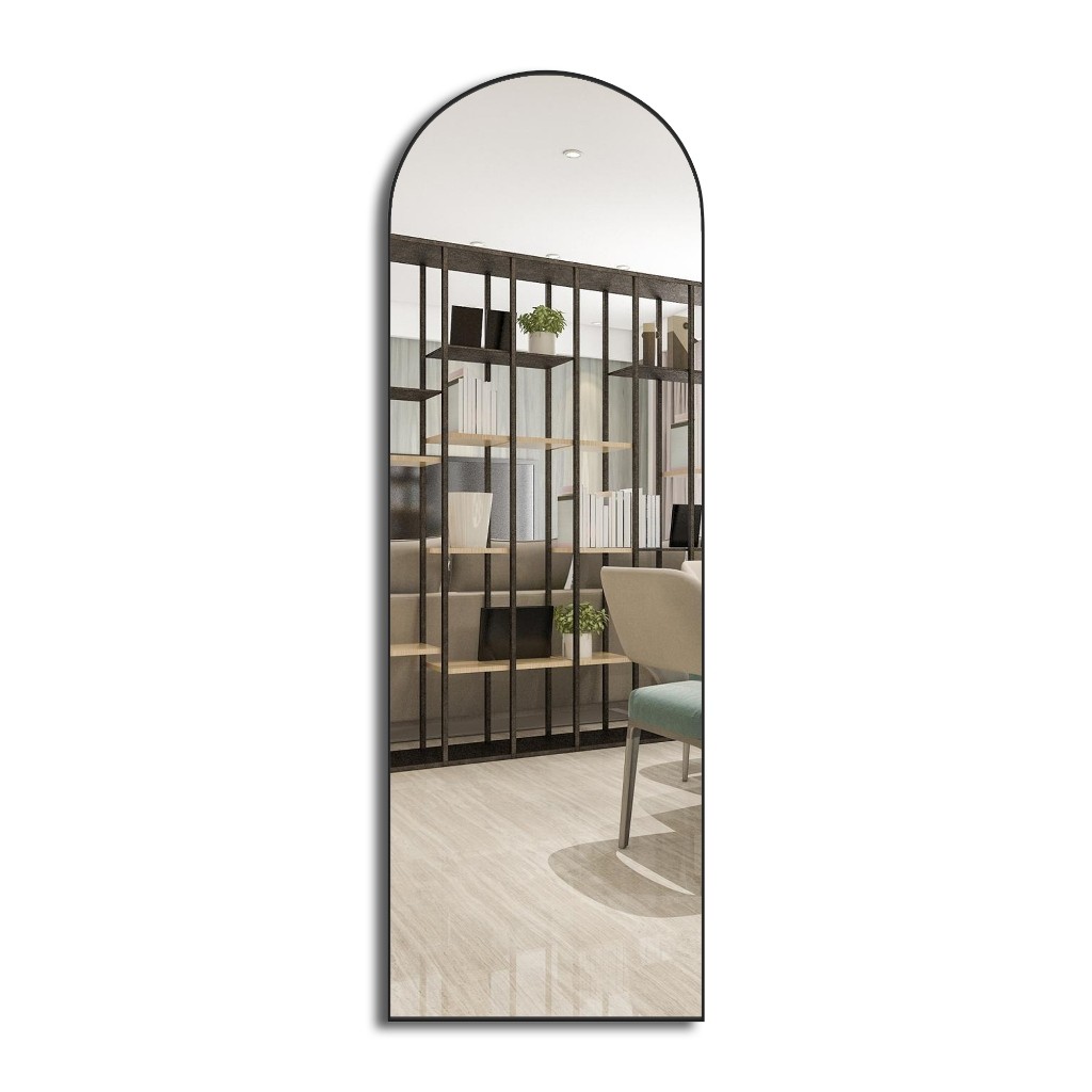 Espelho Oval Base Reta 100x50 Grande Corpo Inteiro em Oferta na Shopee