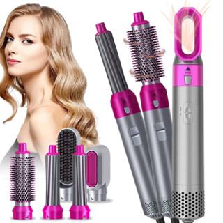 Kit 5 em 1 Secador Escova Alisadora e Modeladora Profissional Cabelos Lisos Brilhantes e Volume em Oferta na Shopee
