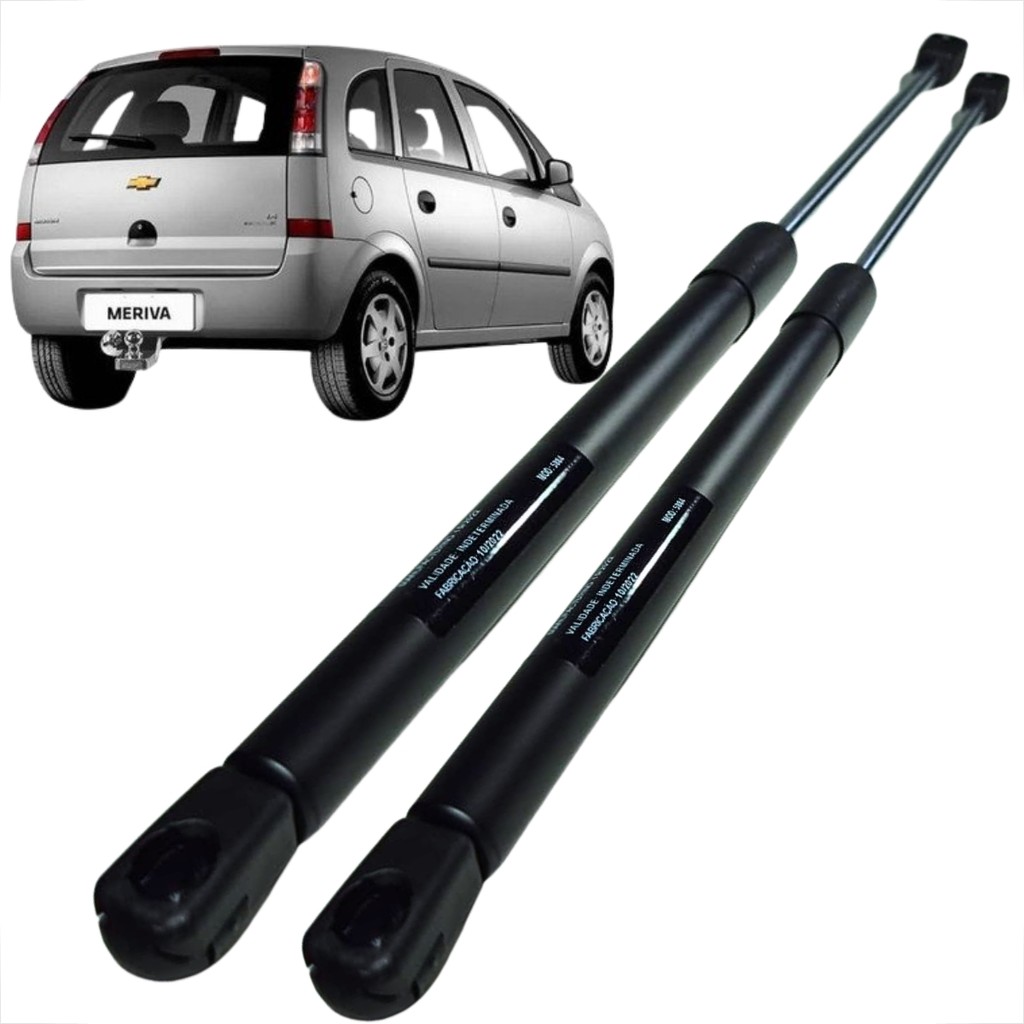 PAR AMORTECEDORES PORTA MALAS TAMPA TRASEIRA CHEVROLET MERIVA 2003-2012 MOLA A GÁS REPOSIÇÃO QUALIDADE