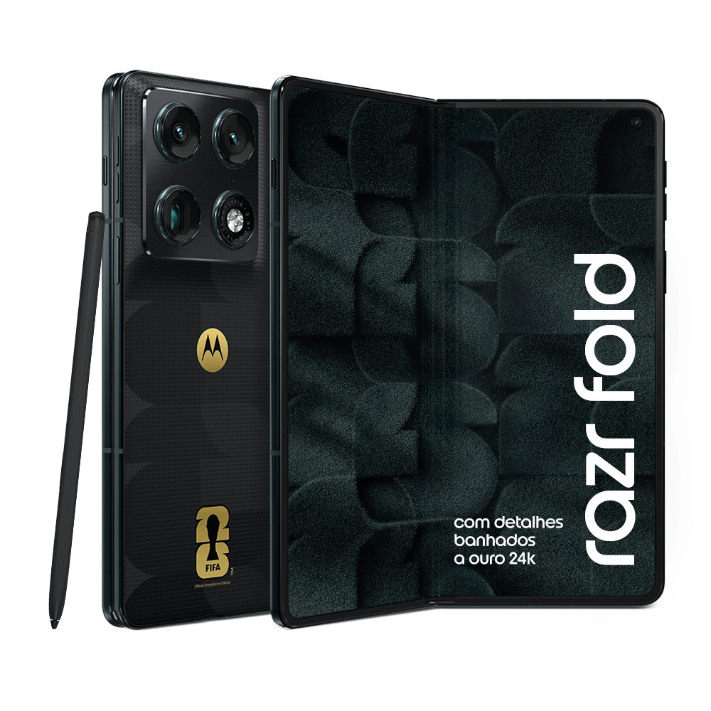 Smartphone Motorola Razr Fold 5G - FIFA World Cup Collection - 1TB 32GB (16GB RAM+16GB Ram Boost), Tela interna 8.1"
