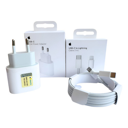 Kit Carregador Turbo 20w E Cabo Lightning 1m Original Apple
