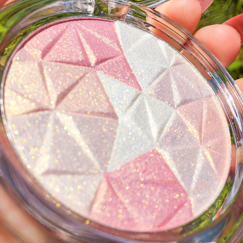 Paleta de contorno de iluminador de barriga de porco, brilho fino, pó iluminador de canto de olho, glitter facial, ilumi