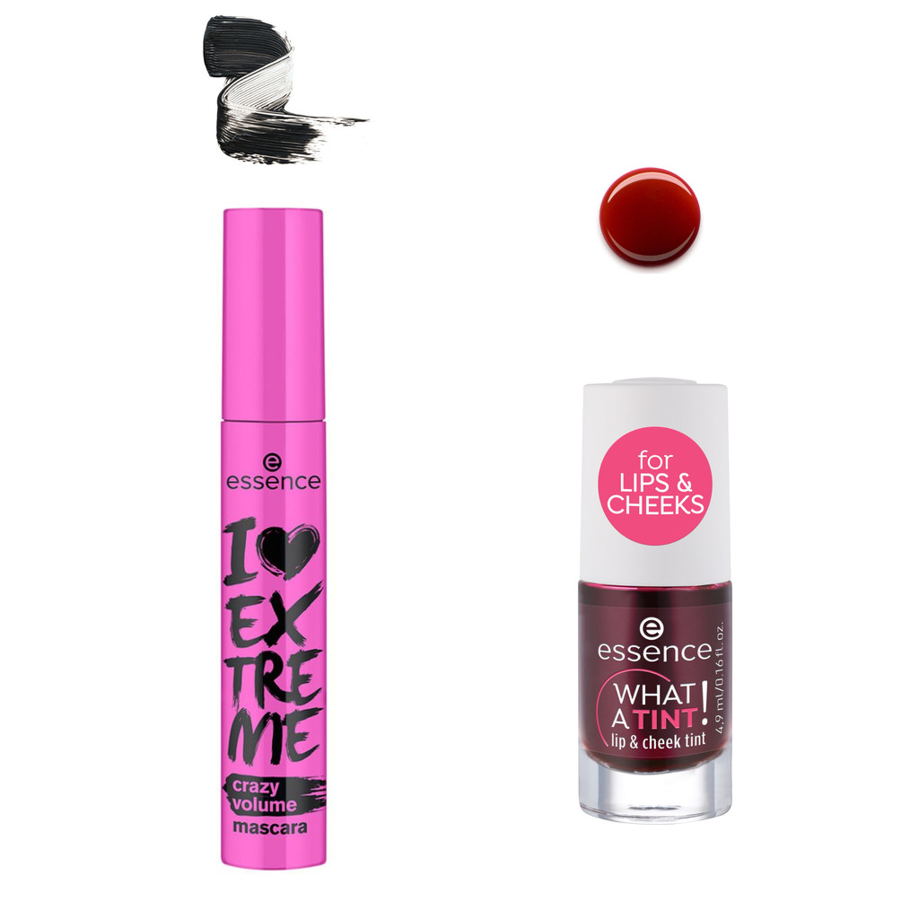 KIT Mascará I LOVE EXTREME crazy volume + WHAT A TINT! Essence