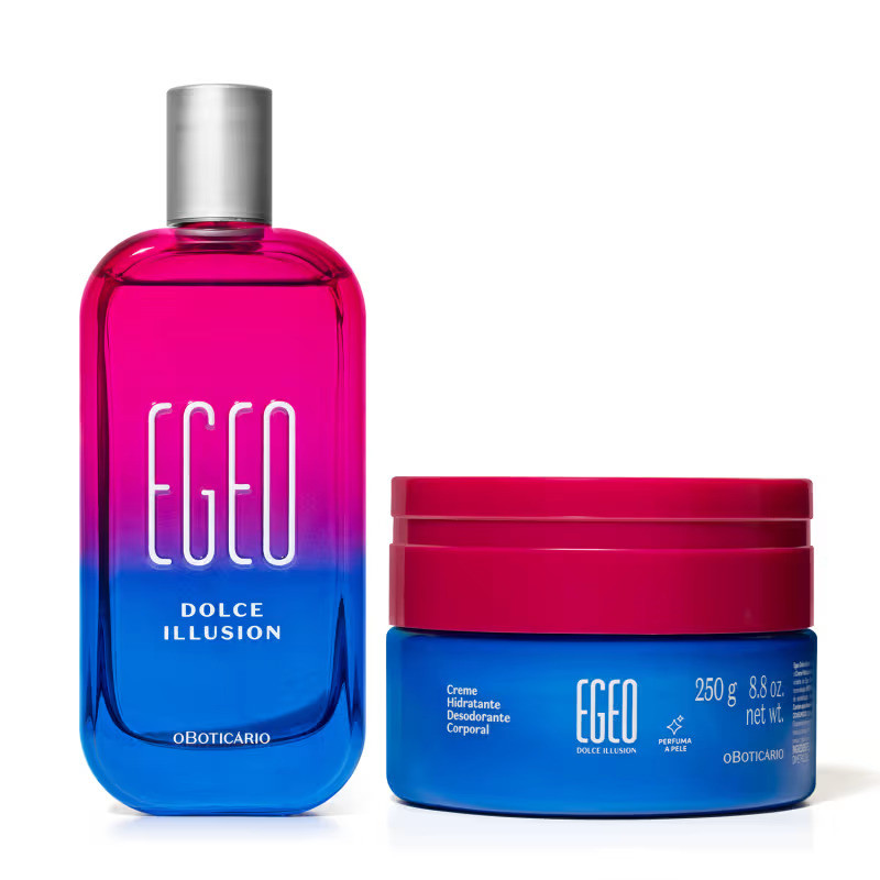 Combo Egeo Dolce Illusion: Desodorante Colônia 90ml + Creme Desodorante Corporal 250g