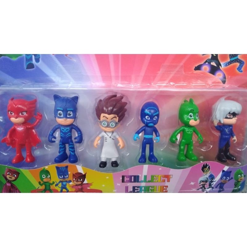 kit bonecos PJ masks 6 bonecos preço barato - ENVIO IMEDIATO
