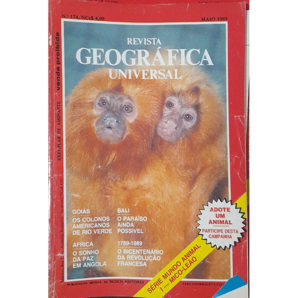 Revista Geográfica Universal nº 174 Maio 1989 de Bloch 8000722