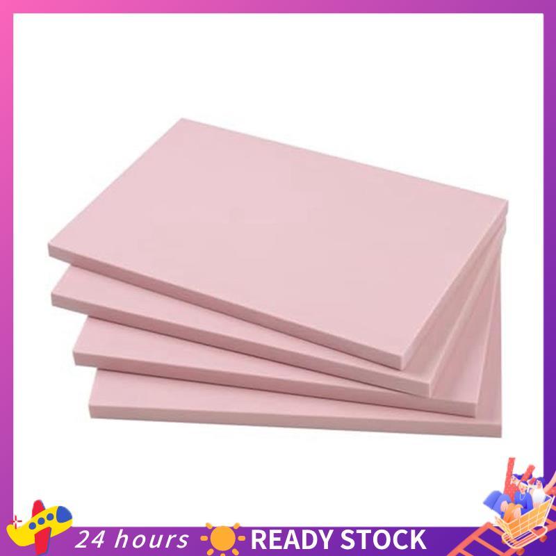 Kit De Fabricação De Carimbo De Bloco De Linóleo Gravado Em Borracha Rosa , 4 Peças , 15x10cm Para Produção De Impressão