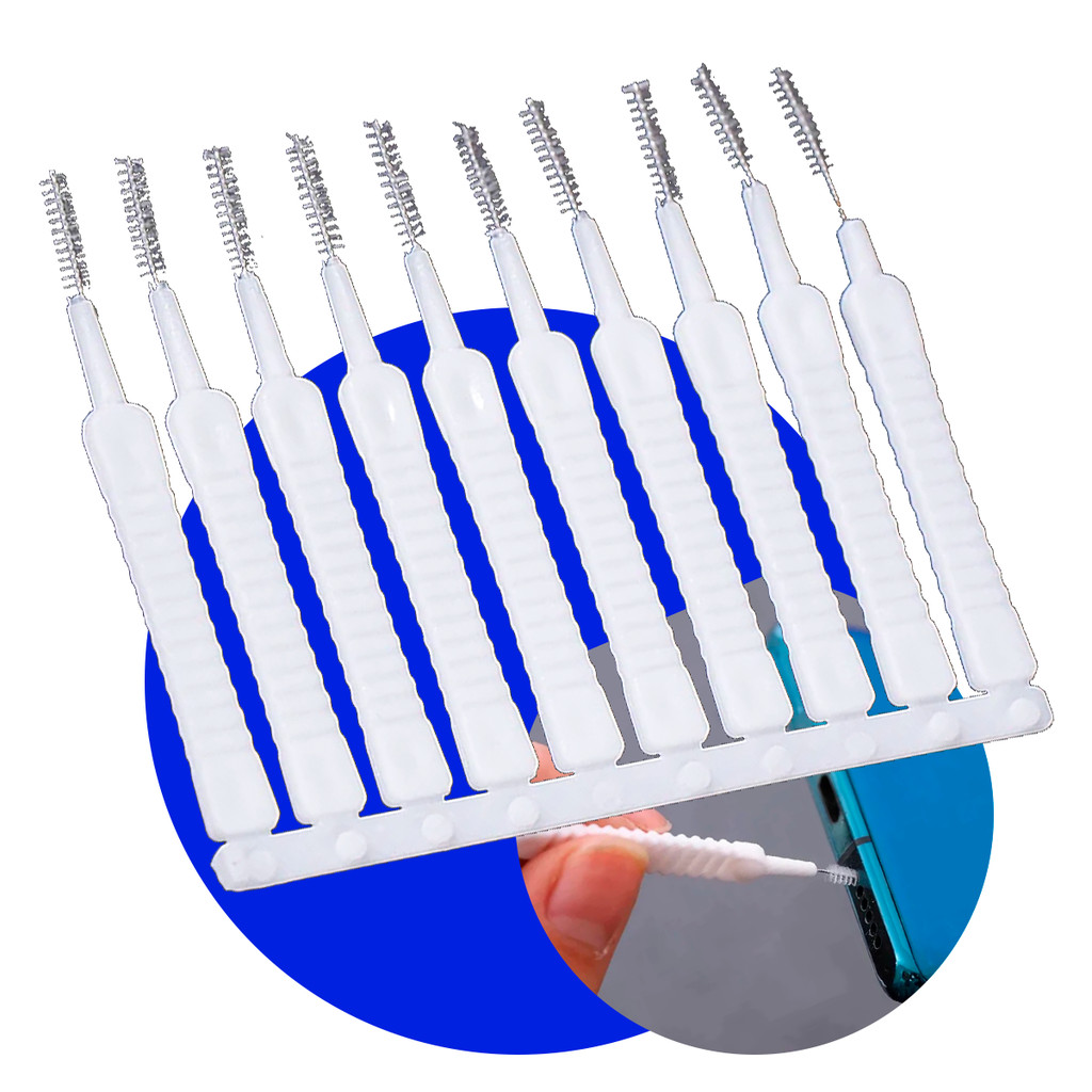 Imagem Escovinhas Desentope Chuveiro Mini Limpador de Celular Escova Multifuncional Fogão Utilidades