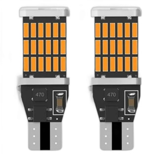 2 Lâmpadas T15 Led Canbus W16w Iluminação Laranja Carro em Oferta na Shopee