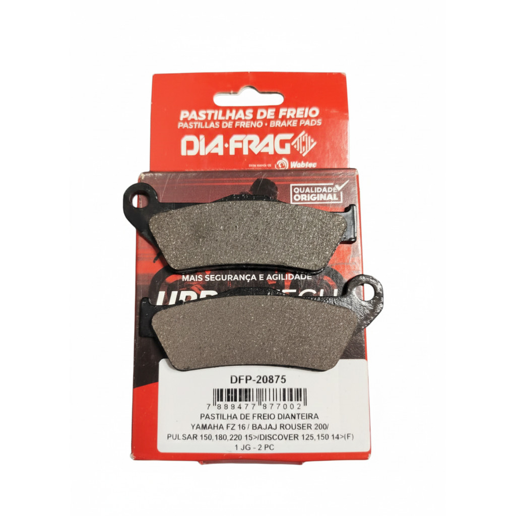PASTILHA FREIO DIANTEIRA DIAFRAG PARA YAMAHA FZ15 FZ 15 ABS / BAJAJ PULSAR / HIMALAYAN / METEOR 350