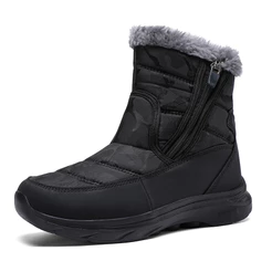 Botas de Neve Masculinas Inverno Tamanho Grande Impermeáveis Antiderrapantes Botas de Veludo de Alta Aderência MX8366
