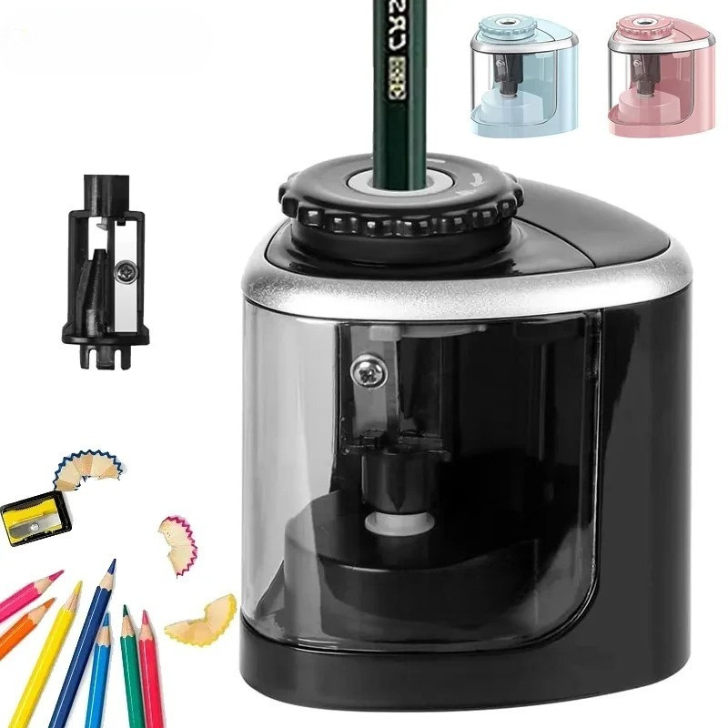 Apontador De Lápis Elétrico/Manual 2 Em 1 , Caneta Para Estudantes