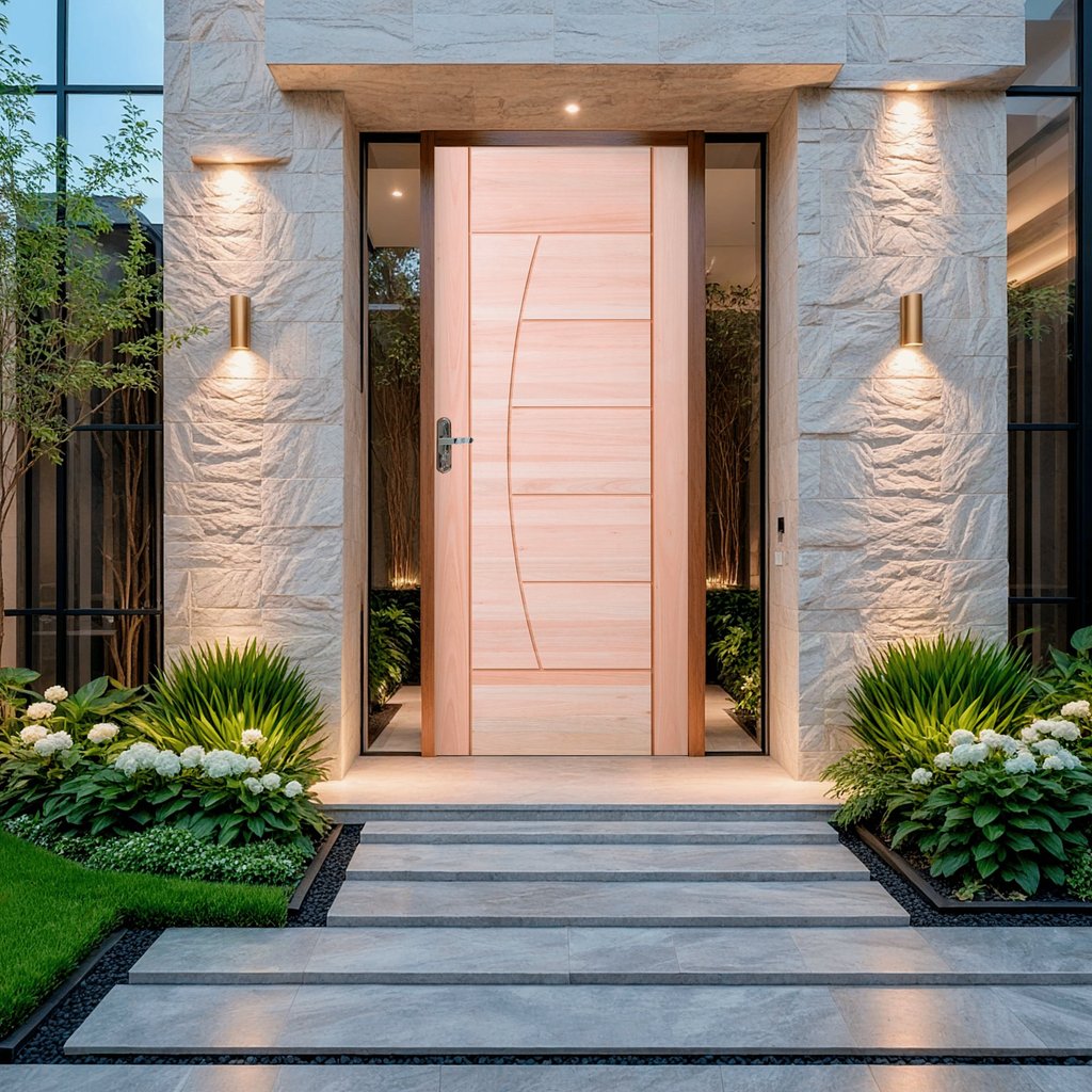 Folha de Porta Maciça em Eucalipto acabamento Natural 210x100cm PM93 Seleta Cruzeiro Portas Seleta em Oferta na Shopee