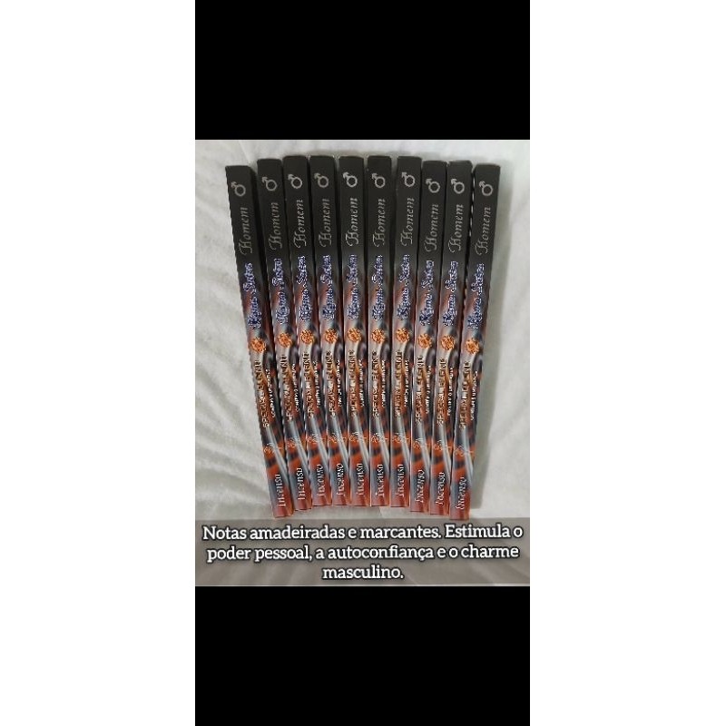 Kit Afrodisíaco 80 Incensos + 1 Incensário Bambu | Aromas Selecionados | Desejo, Amor e Sedução