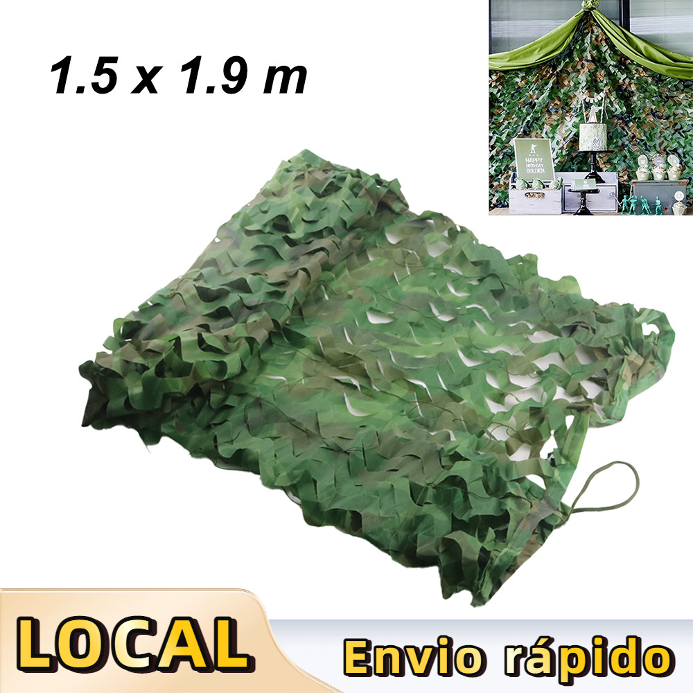 1,5 x 1,9 m Selva rede de camuflagem,capa de proteção de caça,para acampamento, caça militar,tiro,capas de carro