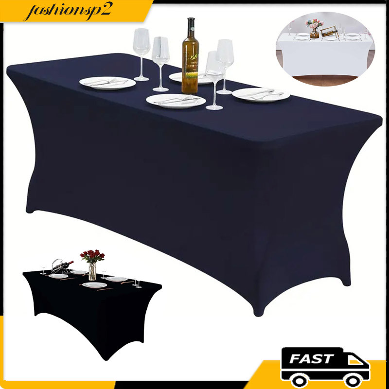 Toalha Capa De Mesa Elástica Oxford Retangular 1,83m × 76cm× 76cm