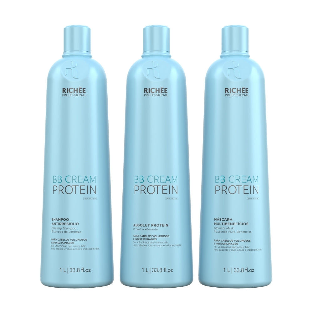 Richée Professional Kit Sh. Ant., Absolut Protein e Másc. BB Cream  (3x1L)