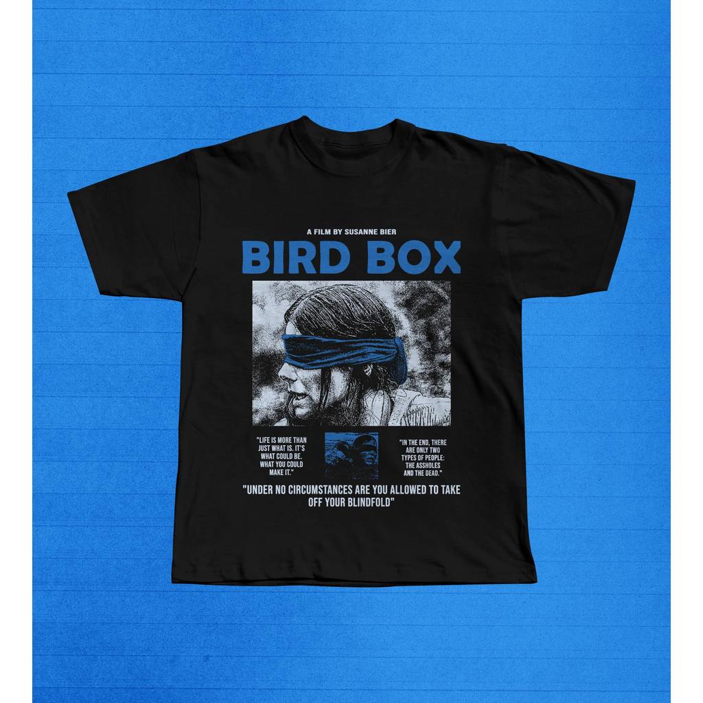 Camiseta Masculina Feminina Estampa Bird Box Filme Suspense T-shirt Unissex Streetwear