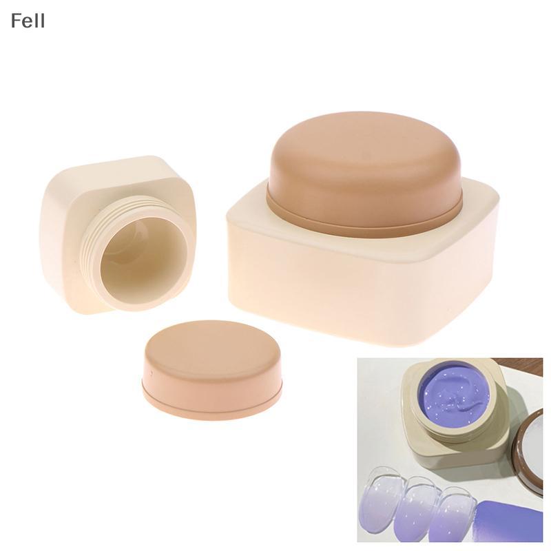 [Fel] 5/20g Plástico Vazio Nail Art Cosméticos Recipientes Quadrados Jar Creme Facial Pote Prego Gel Pó Caixa Maquiagem 