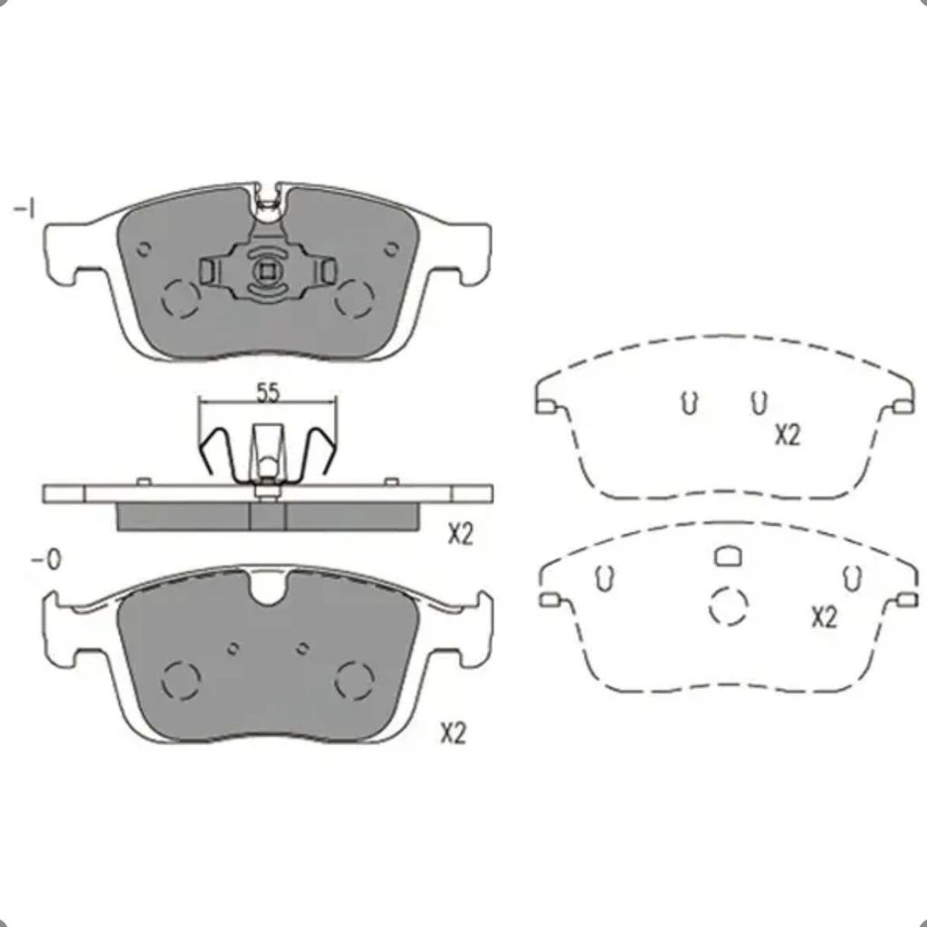 Kit Pastilhas Dianteira Traseira Ceramica Volvo XC60 T5 T6 AWD D4 D5 2008 A 2017 — imagem 2 de 2