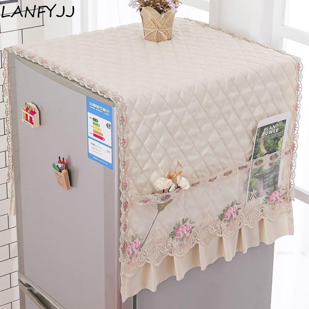 Lavagem LANFYJJ | Capas , Bolsos De Renda 55 * 140cm Contra Poeira Para Geladeira , Pano De Lavadora Elegante